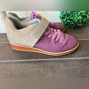 NOBULL Women’s Purple and Gray Weightlifting Shoes with Wood Soles Size 7
